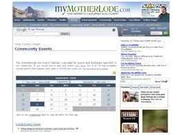 myMotherlode.com Events Calendar